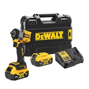 DeWalt 18V Li-ion Brushless Cordless Impact wrench (2 x 5Ah) - DCF922P2T-GB