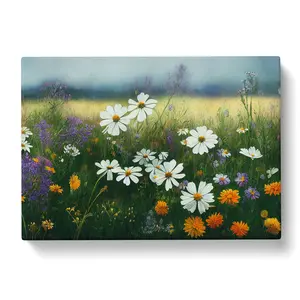 Epic Wildflowers Floral - Wrapped Canvas Painting 50cm H x 76cm W x 3cm D