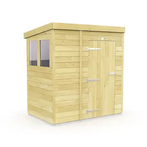 DIY Sheds 7x4 Pent Shed - Single Door With Windows