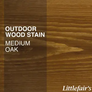 Littlefair's - Outdoor Wood Stain - Medium Oak - 5 LTR