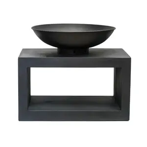 Fire Pit & Rectangle Console Granite H52Cm W64Cm