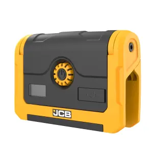 JCB TUFFCLAMP LED Worklight, 1500lm, Rotary Dimming, Adjustable Clamp with Magnets, 20hr Runtime, USB-C, IP65 - JCB-WL-TUFFCLAMP