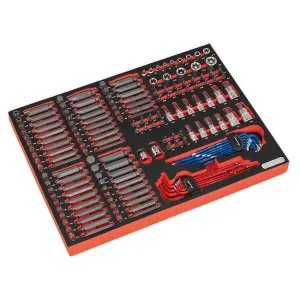 Sealey Tool Chest14 Drawer Ball Bearing Slides Red 446 Pcs Tool Kit TBTPCOMBO1