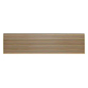 Premium Acoustic Slat Wall Panel 2.4m x 0.6m Oak