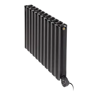 Smart WiFi Aluminium Electric Radiator. Low Energy consumption, High performance. 800 Watt. Black