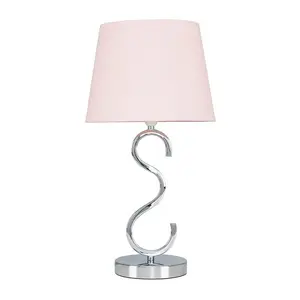 Champagne 48.5cm Table Lamp Pink / No