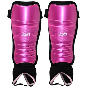 XXS Hockey Shinguards & Ankle Protectors - PINK/BLACK - High Impact Lightweight