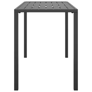 Berkfield Garden Dining Table Anthracite 110x54x70 cm Steel