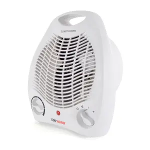 StayWarm 2000w Upright Fan Heater - White