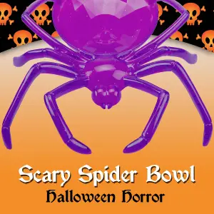 Halloween Sweet Bowl - Spider Bowl Scary Halloween Party - 24cm Purple