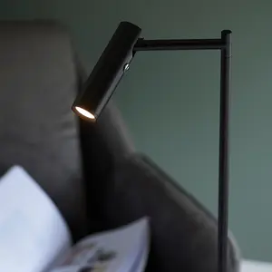 Luminosa Dedicated LED Reader Task Floor Lamp Matt Black