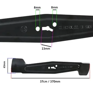 SPARES2GO Blade compatible with Spear & Jakcson 40v S4037CR Cordless Lawnmower Mower Cutter 37cm