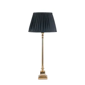 Kaat Polyester Blend Empire Lamp Shade ( Screw On ) Black / 20cm H x 30cm W x 30cm D