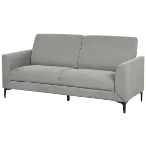 3 Seater Fabric Sofa Grey FENES