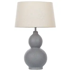 Ceramic Table Lamp Grey YENISEI