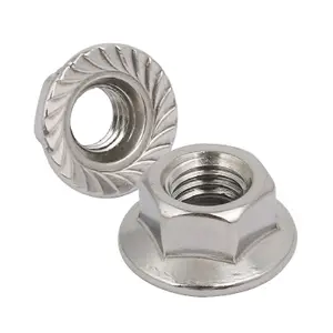 Home.smart 10 x Serrated Flanged Nuts M12 x 1.75mm Pitch. Hex Nut 12mm