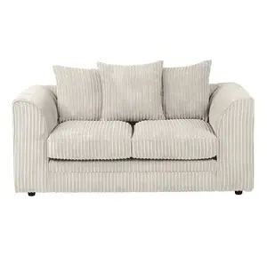 Lennox Cream Jumbo Cord  2 Seater Sofa