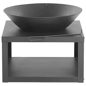 Charcoal Fire Pit Black TANARA