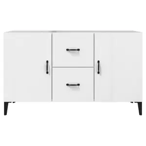 Jerrell Sideboard 100x36x60 cm Engineered Wood High Gloss White