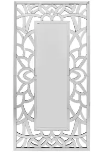 MirrorOutlet All Glass Stylised Full Length Mirror 150 x 75 CM