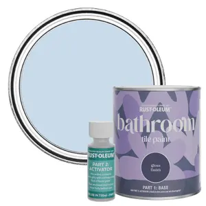 Rust-Oleum Blue Sky Gloss Bathroom Tile Paint 750ml