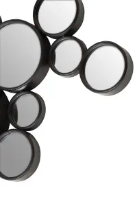 Interiors by Premier Persephone Large Black Finish Wall Mirror