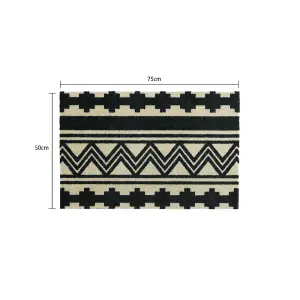 JVL Mega Door Mat 50 x 75 cm, Aztec