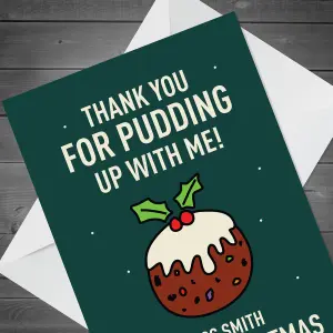 Personalised Funny Christmas Card For Teacher Thank You Card