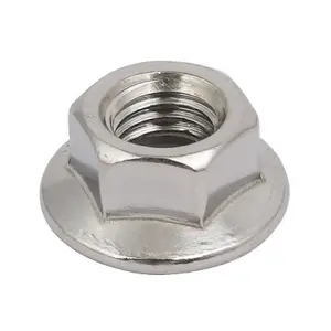 25 x Serrated Flanged Nuts M12 x 1.75mm Pitch. Hex Nut 12mm