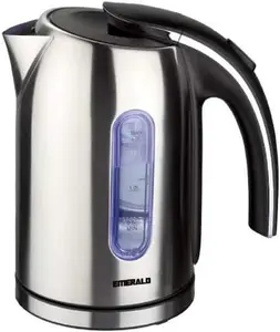 High-Capacity Stainless Steel Electric Kettle With LED Hanukkah Lights