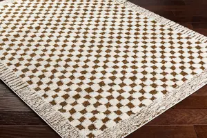 EKTA Skandi Checkered Runner Rug  80 x 220 cm