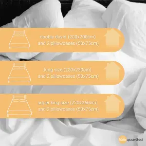 HomeSpace Direct Lace Dia Duvet Cover Set Luxury King Cream Bedding Set 100% Egyptian Cotton Percale 200 Thread Count