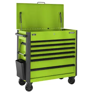 Superline Pro Tool Trolley 6 Drawer With Ball Bearing Slides Green AP366HV