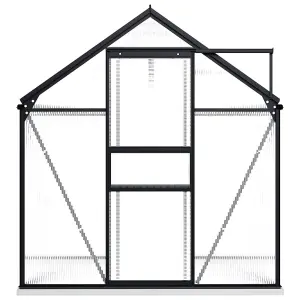 Berkfield Greenhouse with Base Frame Anthracite Aluminium 3.61 m2