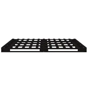 Berkfield Pallet Bed Black 120x200 cm Solid Wood Pine