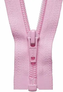 NYLON O/E ZIP 25CM - Nylon Open End Zip: 25cm: Mid Pink - YKK