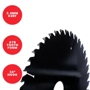 Titman Edge TCT Medium Finish Circular Saw Blade 165mm x 30mm x 24 Tooth - TB1652430