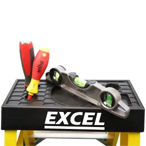 Excel Electricians Fibreglass Step Ladder 2 Tread 0.76m Heavy Duty