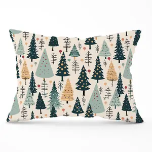 Boho Inspired Christmas Tree Pattern Cushions 33cm x 48cm