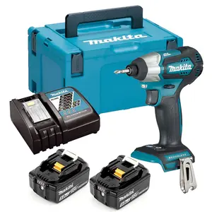 Makita DTD155RTJ 18v LXT Blue Brushless Impact Driver Assist Mode 2 x 5.0ah