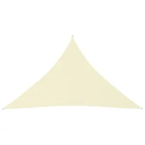 Berkfield Sunshade Sail Oxford Fabric Triangular 4x4x5.8 m Cream