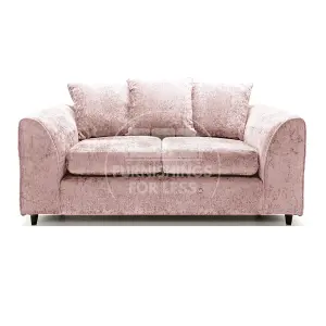 Monaco Chenille Fabric Sofa Set 3 and 2 Seater sofa   Pink