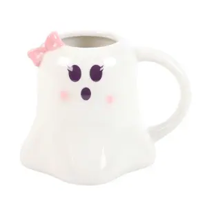 Something Different Miss Boo Ghost Mug White/Violet/Baby Pink (One Size)