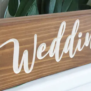 Peak Heritage Engraved Wooden Wedding Sign 40cm - Wedding