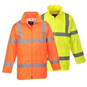 Portwest H440 Hi-Vis Rain Jacket - Orange - L