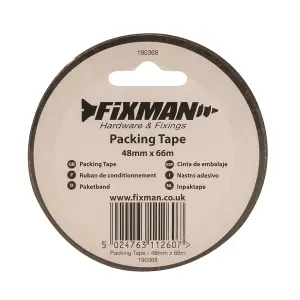 Fixman - Packing Tape - 48mm x 66m Brown 6pk