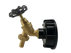 ibc storage tank water diesel outlet cap s60x6 (2") with brass dial bib tap+barb