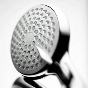 Mira Nectar Chrome effect 4-spray pattern Shower head, 193mm