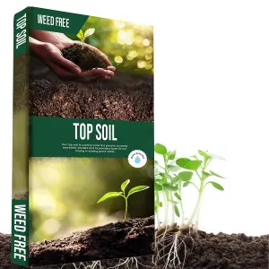 2 bags (70 Litres) Top Soil Soil Bags With Essential Nutrients Perfect For Gardening, Lawn Dressing, Pots & Planters