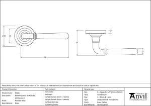 From The Anvil Polished Brass Newbury Lever on Rose Set (Art Deco) - Unsprung